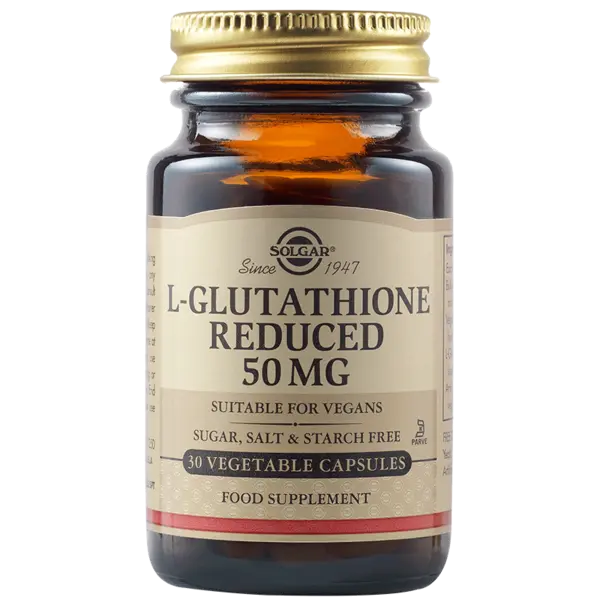 L-Glutatathione reduce 50mg, 30 capsule, Solgar