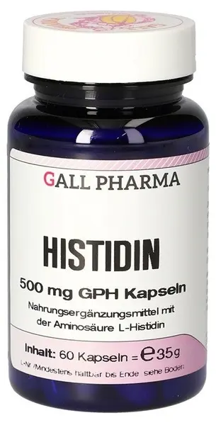 L-Histidină, 500 mg, 60 capsule, Gall Pharma