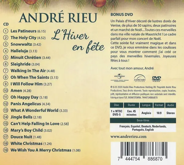 L'Hiver En Fete (CD+DVD) | Andre Rieu