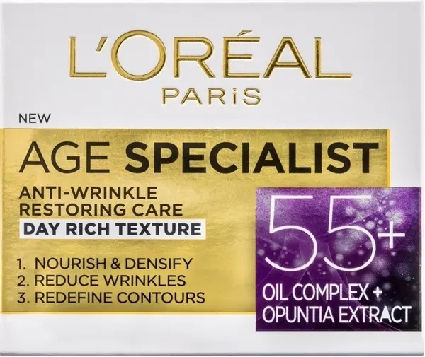 L'Oréal Age Specialist Crema de față de zi, 55 +, 50 ml