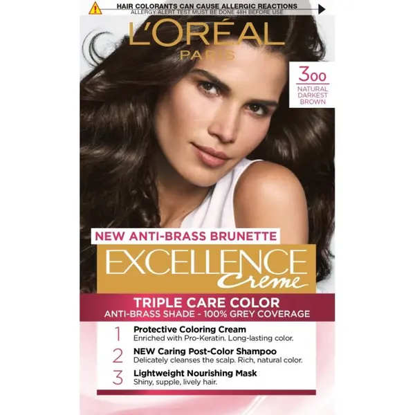 L'Oréal EXCELLENCE 300 TRUE DARK BROWN Volum 1 bucata