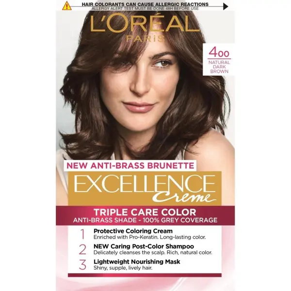 L'Oréal EXCELLENCE 400 True Brown Volum 1 bucata