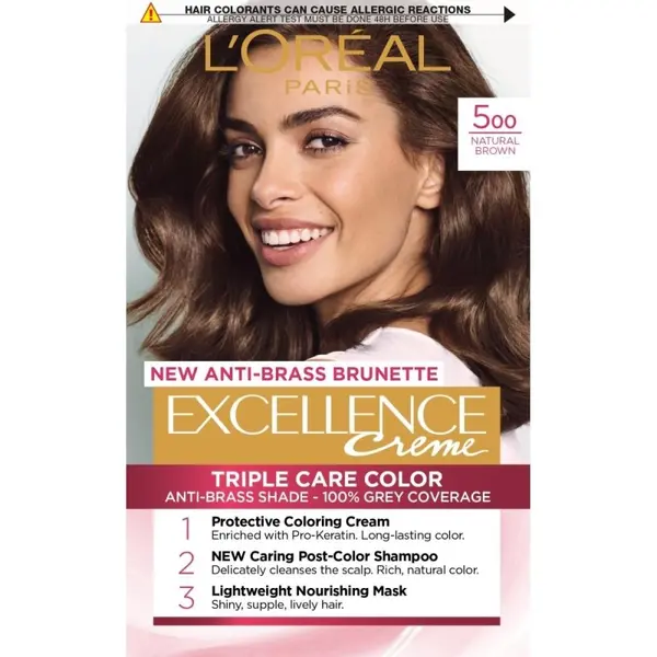 L'Oréal EXCELLENCE Creme Vopsea de păr Volum 500 True Light Brown
