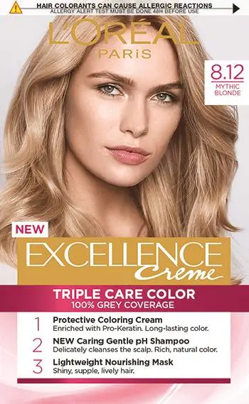 L'Oréal Excellence Vopsea de par, 8.12 Light Blonde