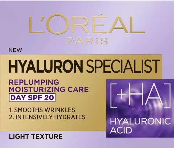 L'Oréal Hyaluron Specialist Crema de față de zi, SPF20, 50 ml
