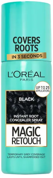 L'Oréal Magic Retouch Spray de păr, 1 Black, 75 ml