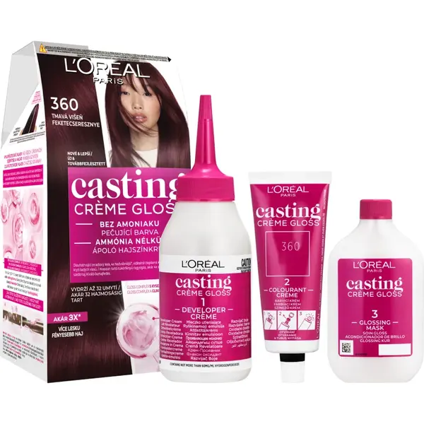 L’Oréal Paris Casting Creme Gloss culoare par culoare 360 Black Cherry 1 buc