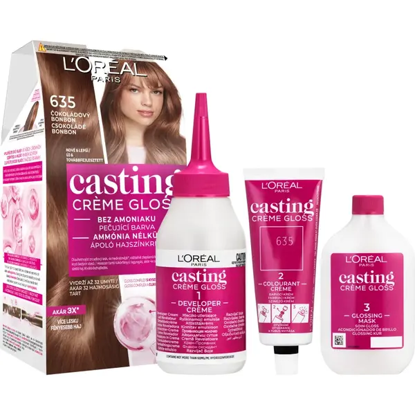 L’Oréal Paris Casting Creme Gloss culoare par culoare 635 Chocolate Candy 1 buc