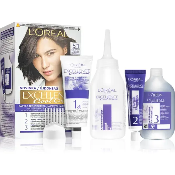 L’Oréal Paris Excellence Cool Creme culoare par culoare 5.11 Ultra Ash Light Brown 1 buc