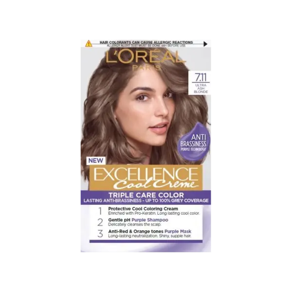 L'Oreal Paris Excellence Cool Hair Vopsea de par Volum 7.11 Ultra Ash Blonde