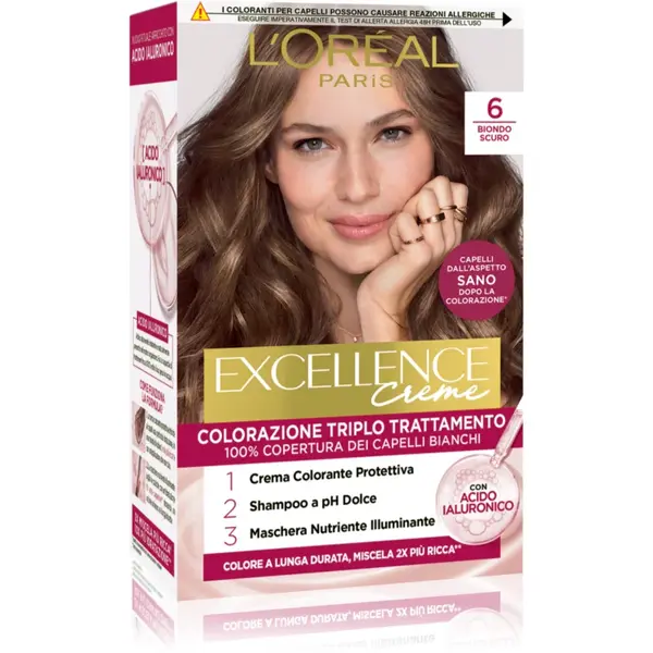 L’Oréal Paris Excellence Creme culoare par culoare 6 Biondo Scuro 1 buc