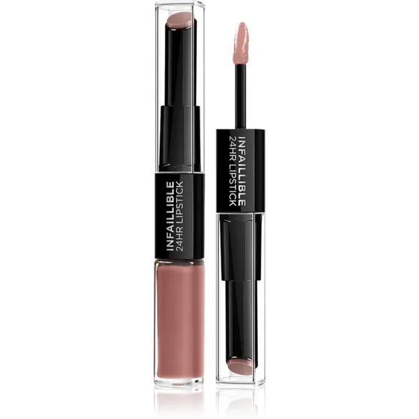 L’Oréal Paris Infallible 24H ruj rezistent si luciu de buze. 2 in 1 culoare 101 Everlasting Parisian 5,7 g