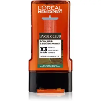 L’Oréal Paris Men Expert Barber Club Gel de duș pentru bărbați pentru păr, barbă și corp