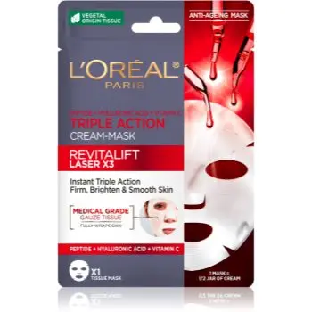L’Oréal Paris Revitalift Laser X3 masca pentru celule împotriva îmbătrânirii pielii