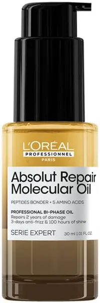 L'Oréal Professionnel Absolut Repair Molecular Ulei de strălucire bifazic, 30 ml