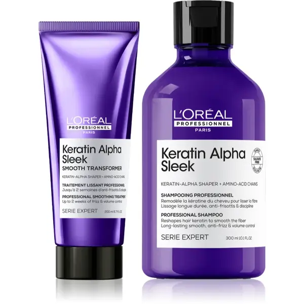 L’Oréal Professionnel Serie Expert Keratin Alpha Sleek set pentru netezirea parului