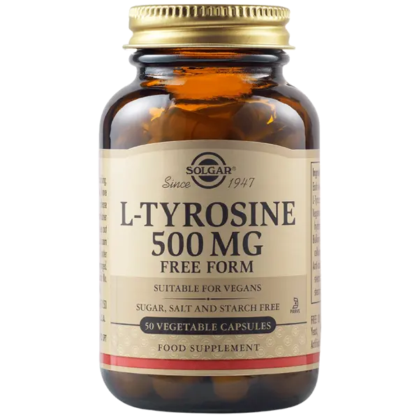 L-Tirozina 500mg, 50 capsule, Solgar