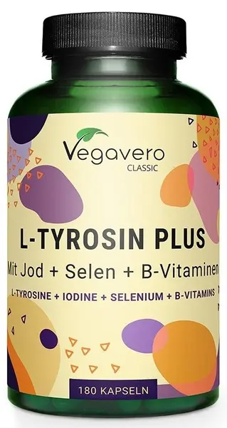 L-Tyrosin Plus, 180 capsule, Vegavero