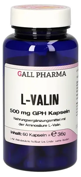 L-Valină, 500 mg, 60 capsule, Gall Pharma