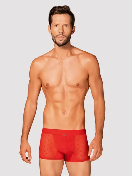 L/XL - Boxer din material elastic Obsessiver r Rosu