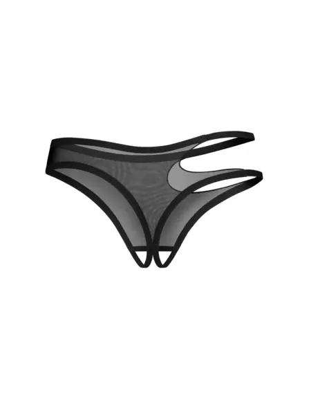 L/XL - Chilot crotchless de culoare neagra cu design deosebit Chilot trendy