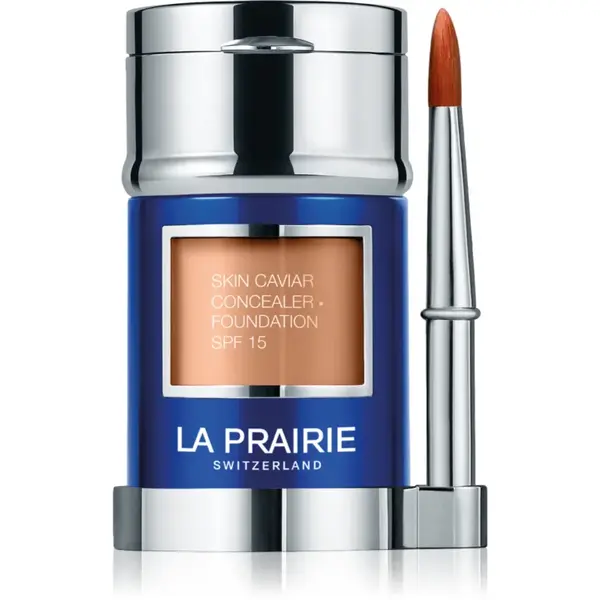 La Prairie Skin Caviar Concealer Foundation make-up si corector SPF 15 culoare NW-30 Honey Beige 30 ml