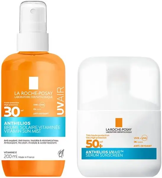 La Roche-Posay Anthelios Set - Spray solar și Ser, 200 + 50 ml