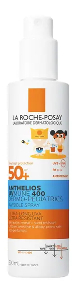 La Roche-Posay Anthelios Spray de protecție solară pentru copii UVMune 400, SPF50+, 200 ml