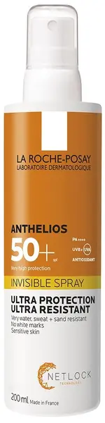 La Roche-Posay Anthelios Spray invizibil cu protecție solară, SPF50+, 200 ml
