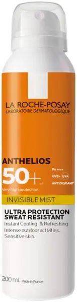 La Roche-Posay Anthelios Spray solar pentru față și corp, SPF50+, 200 ml