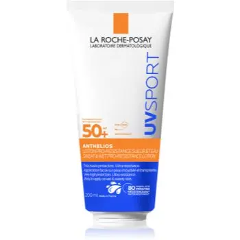 La Roche-Posay Anthelios UV Sport Sweat & Wet Pro-Resistance Lotion Protectie solara cu factor foarte mare, rezistenta la apa, pentru sportivi SPF 50+