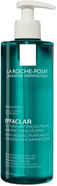 La Roche-Posay Effaclar Gel de curățare cu micropeeling, 400 ml