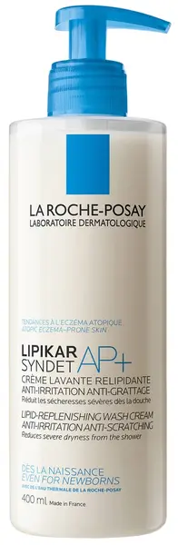 La Roche-Posay Lipikar Cremă de curățare restabilitoare de lipide AP+ Syndet, 400 ml