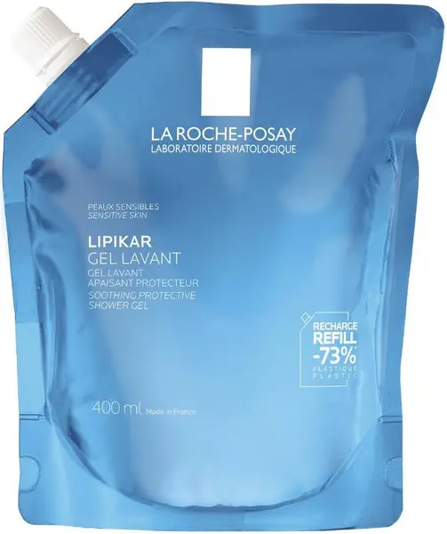 La Roche-Posay Lipikar Gel de duș calmant, rezervă, 400 ml