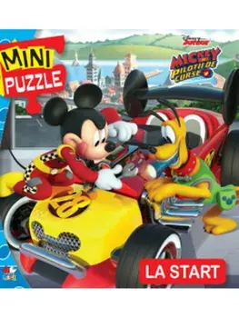 La start. Mini puzzle. Mickey si pilotii de curse/***