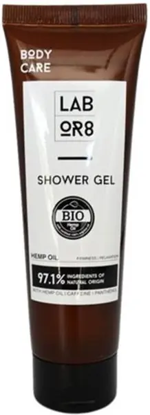 Labor8 Hemp Gel de duș cu ulei de cânepă, 75 ml