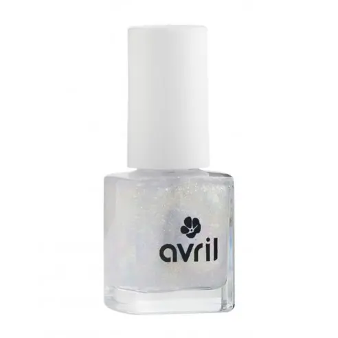 Lac de Unghii Top Coat cu Sclipici Auriu 7ml
