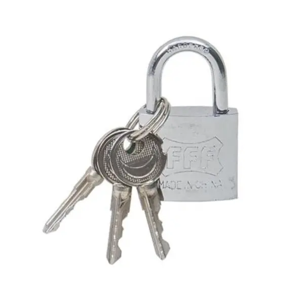 Lacat din Crom, 3 Chei, 32 mm, Feroneria