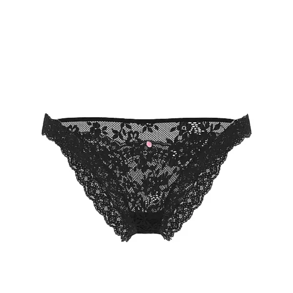 Lace bikini panty - black M