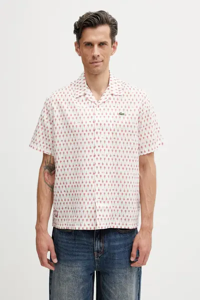 Lacoste cămașă pentru bărbați cu in