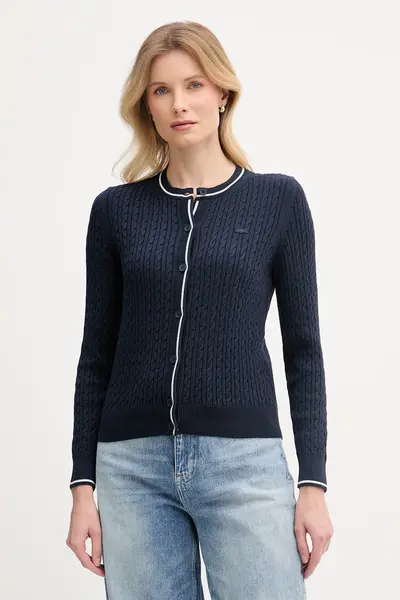 Lacoste cardigan pentru femei, cu bumbac