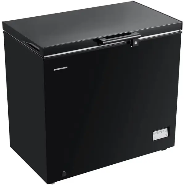 Lada frigorifica Heinner HCF-205NHBKE++, 198 L, Lumina LED, Display rezistent la apa, Control electronic, Clasa E, Negru