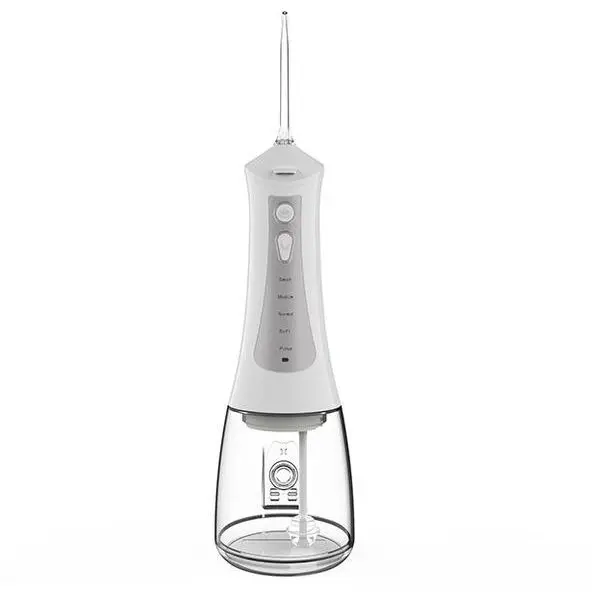 LAFE Irigator bucal Lafe CleanPRO 47481, 5 moduri de operare, 6 rezerve diferite, baterie 2000 mAh, IPX7, 300 ml, Alb