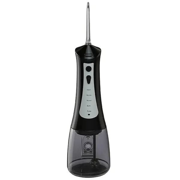 LAFE Irigator bucal Lafe CleanPRO, 5 moduri de operare, 6 rezerve diferite, baterie 2000 mAh, IPX7, 300 ml, Negru