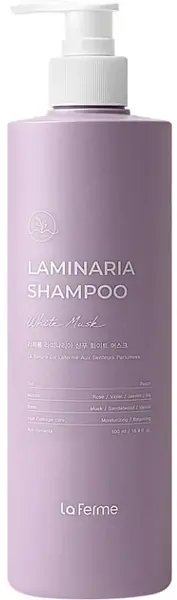 Laferme Laminaria Șampon pentru păr uscat White Musk, 500 ml