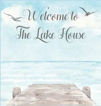 Lake house guest book (Hardcover) for vacation house, guest house, visitor comments book, Hardcover/Lulu and Bell