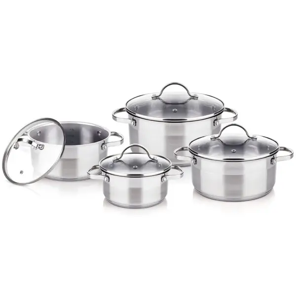 Lamart Set de vase de gatit din otel inoxidabil, 8 piese