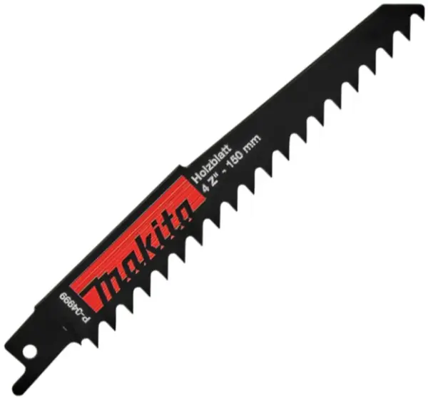 Lame de ferăstrău reciprocant pentru lemn Makita - 150 mm, 4 TPI, 5 bucăți