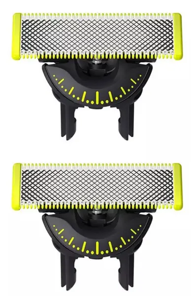 Lame de rezervă pentru trimmer Philips - One Blade QP420, negre/verzi