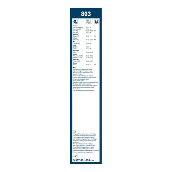 Lamela stergator BOSCH 3 397 001 803